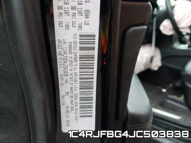 1C4RJFBG4JC503838 фото 2