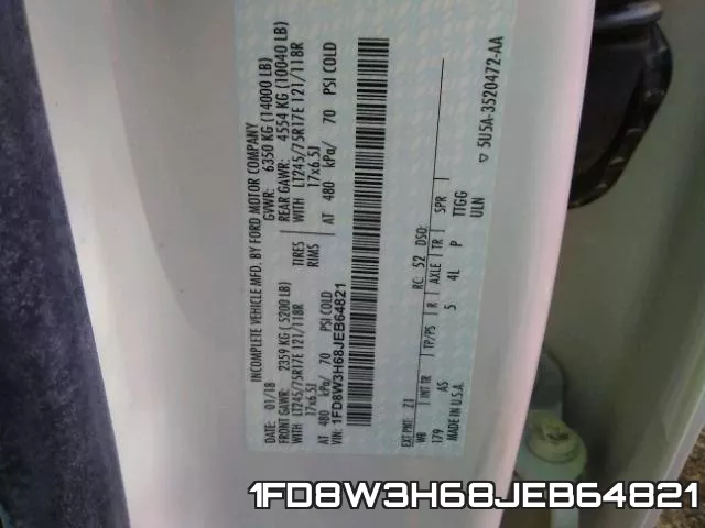1FD8W3H68JEB64821 фото 2