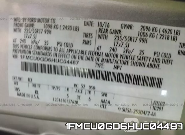 1FMCU0GD6HUC04487 фото 10