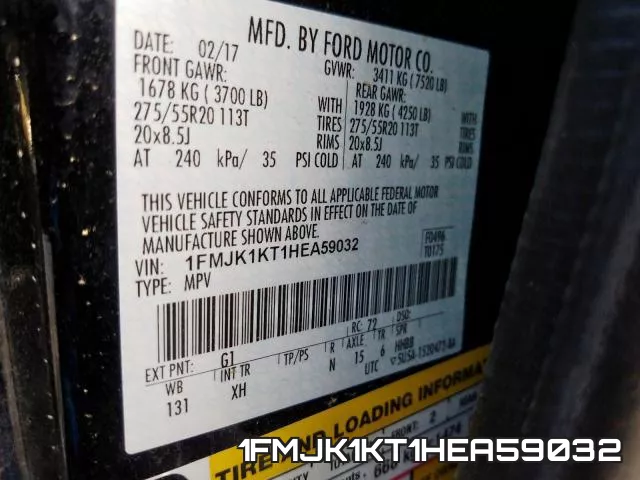 1FMJK1KT1HEA59032 фото 2