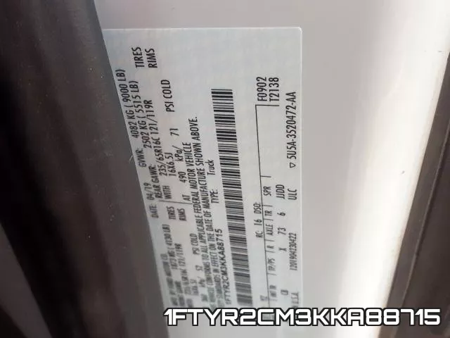 1FTYR2CM3KKA88715 фото 2