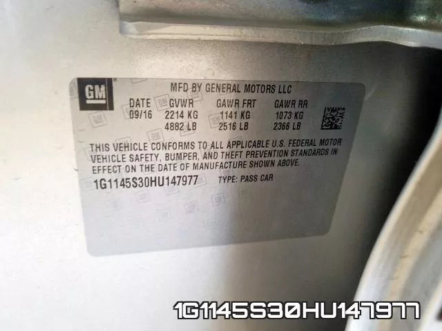 1G1145S30HU147977 фото 2