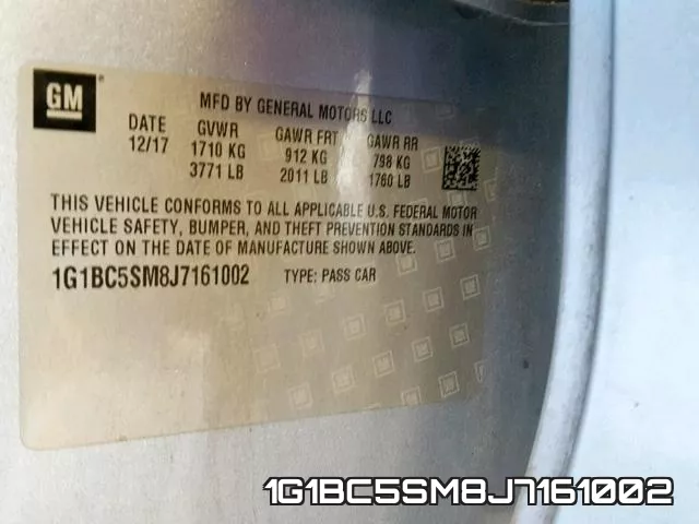1G1BC5SM8J7161002 фото 2