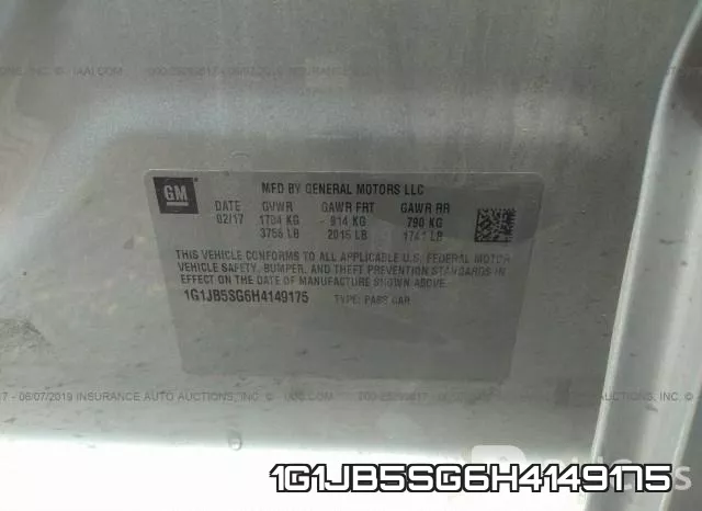 1G1JB5SG6H4149175 фото 10