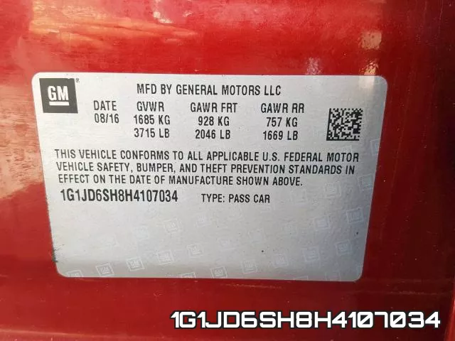 1G1JD6SH8H4107034 фото 2