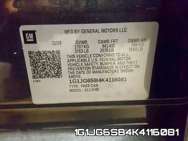 1G1JG6SB4K4116081 фото 2