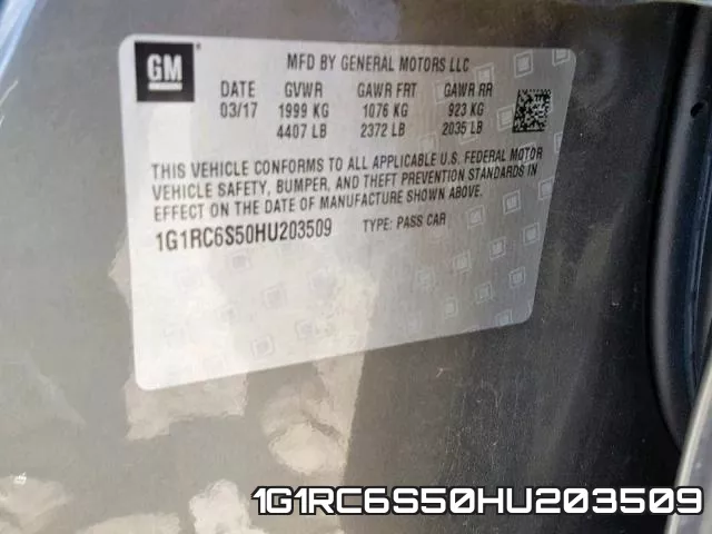 1G1RC6S50HU203509 фото 2