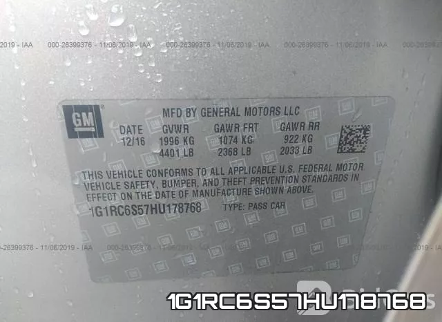 1G1RC6S57HU178768 фото 10