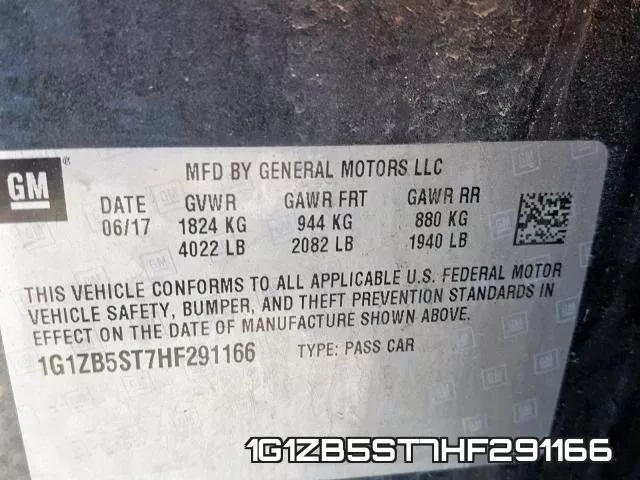 1G1ZB5ST7HF291166 фото 2