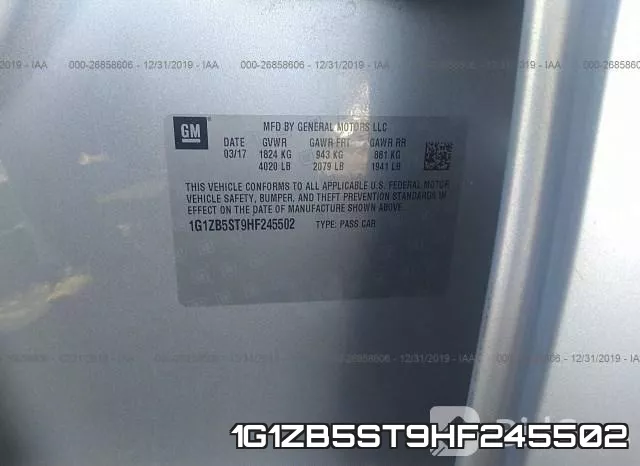 1G1ZB5ST9HF245502 фото 10