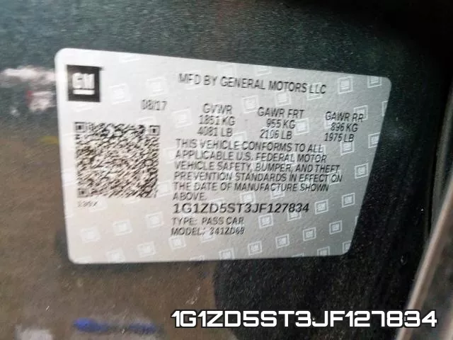 1G1ZD5ST3JF127834 фото 2