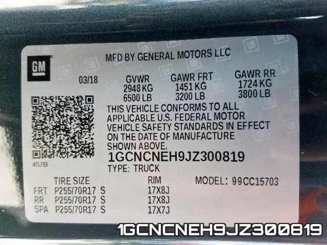 1GCNCNEH9JZ300819 фото 2