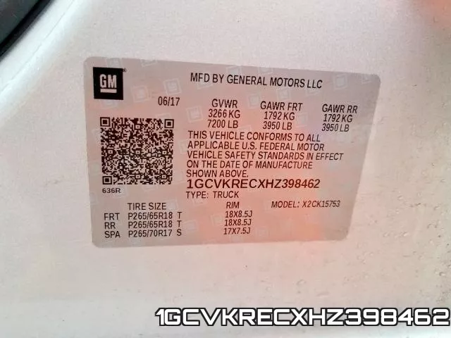 1GCVKRECXHZ398462 фото 2