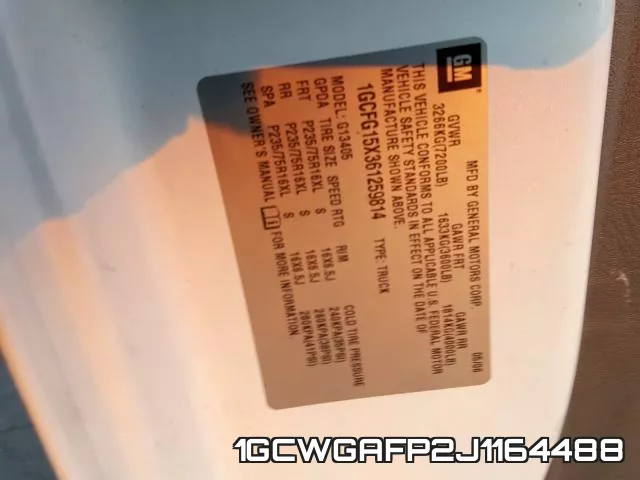1GCWGAFP2J1164488 фото 2