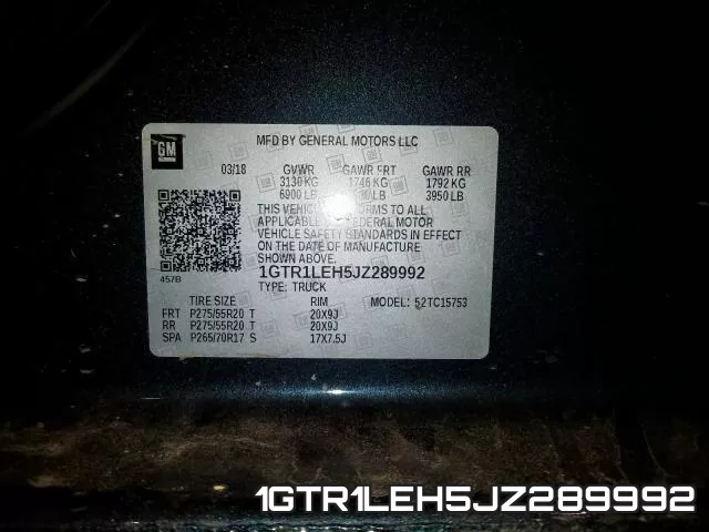 1GTR1LEH5JZ289992 фото 2