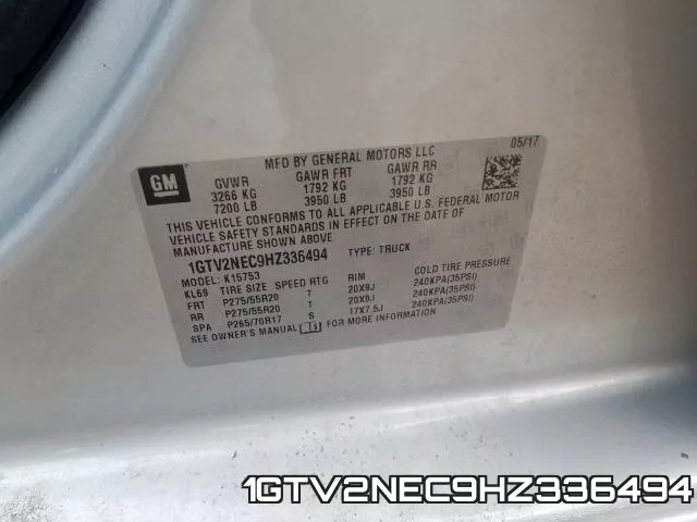 1GTV2NEC9HZ336494 фото 2