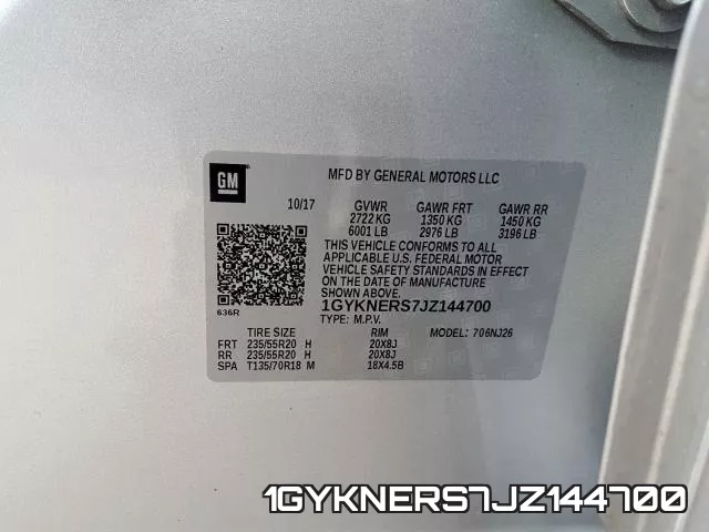 1GYKNERS7JZ144700 фото 2