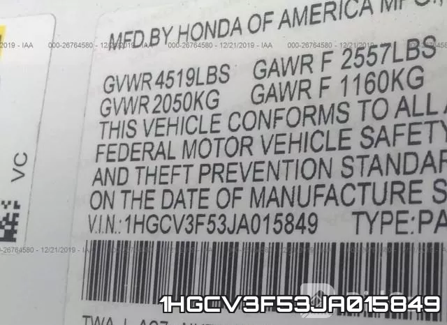 1HGCV3F53JA015849 фото 10