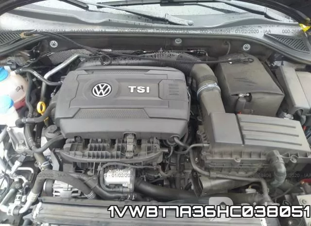 1VWBT7A36HC038051 фото 2