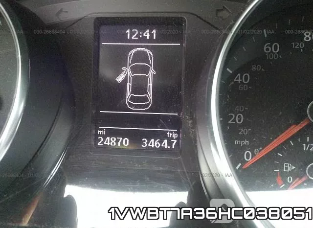 1VWBT7A36HC038051 фото 8
