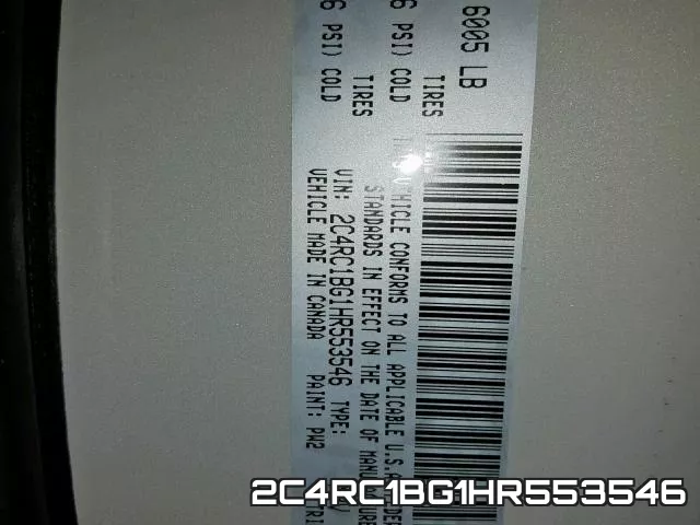 2C4RC1BG1HR553546 фото 2