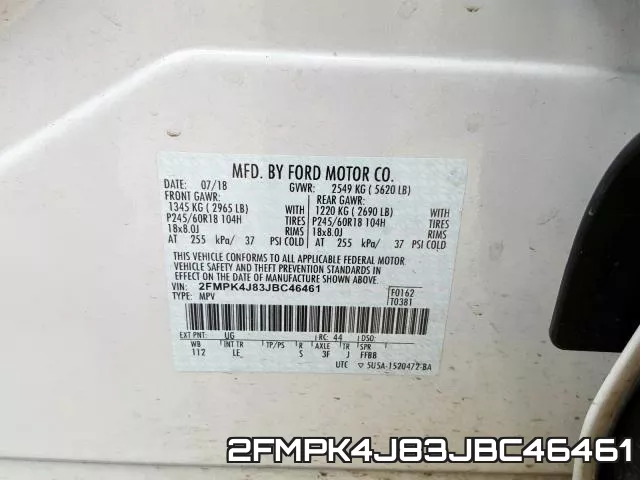 2FMPK4J83JBC46461 фото 2