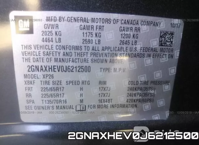 2GNAXHEV0J6212500 фото 10