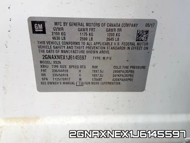2GNAXNEX1J6145597 фото 2