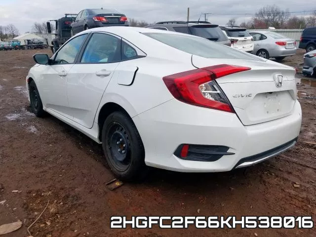 2HGFC2F66KH538016 фото 4