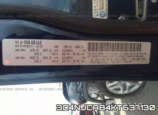 3C4NJCAB4KT637130 фото 10