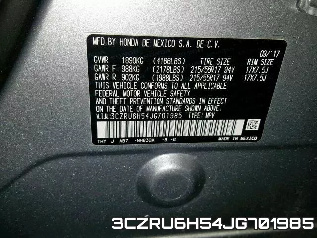 3CZRU6H54JG701985 фото 2