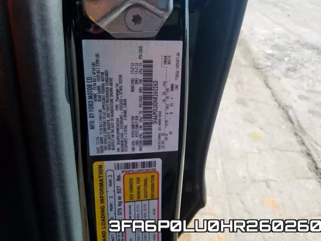 3FA6P0LU0HR260260 фото 2