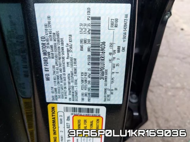 3FA6P0LU1KR169036 фото 2