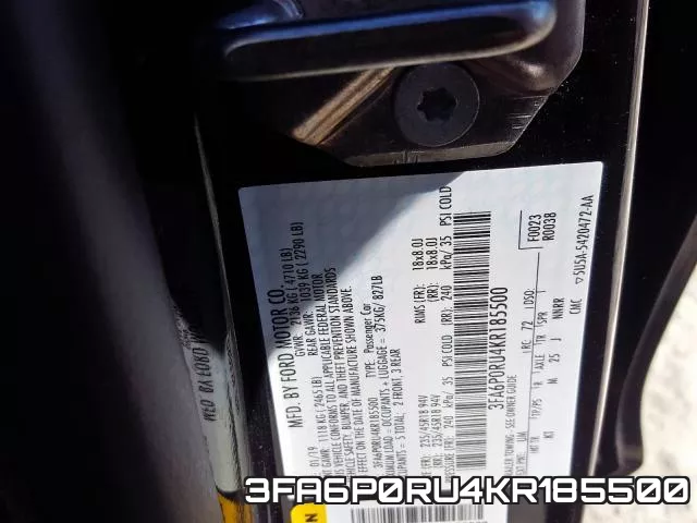 3FA6P0RU4KR185500 фото 2