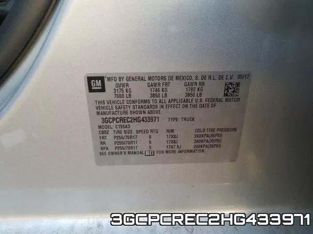 3GCPCREC2HG433971 фото 2