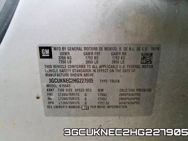 3GCUKNEC2HG227905 фото 2