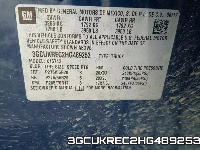 3GCUKREC2HG489253 фото 2