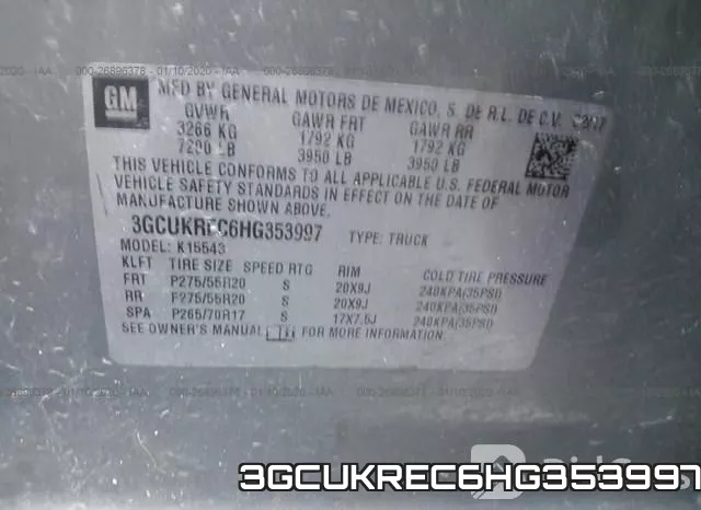 3GCUKREC6HG353997 фото 10