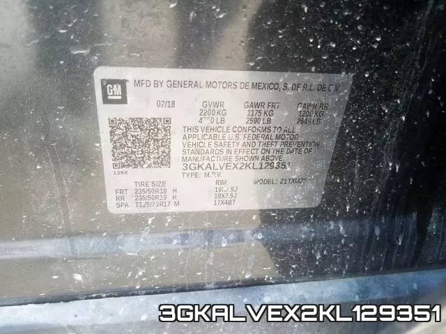3GKALVEX2KL129351 фото 2