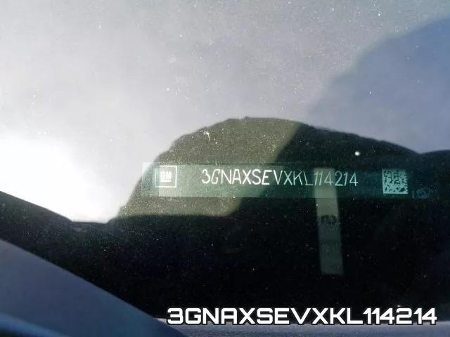 3GNAXSEVXKL114214 фото 2