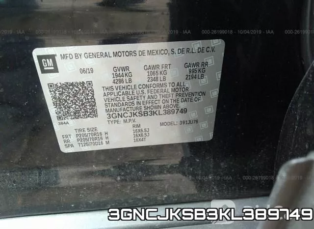 3GNCJKSB3KL389749 фото 10