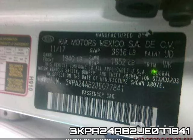 3KPA24AB2JE077841 фото 10
