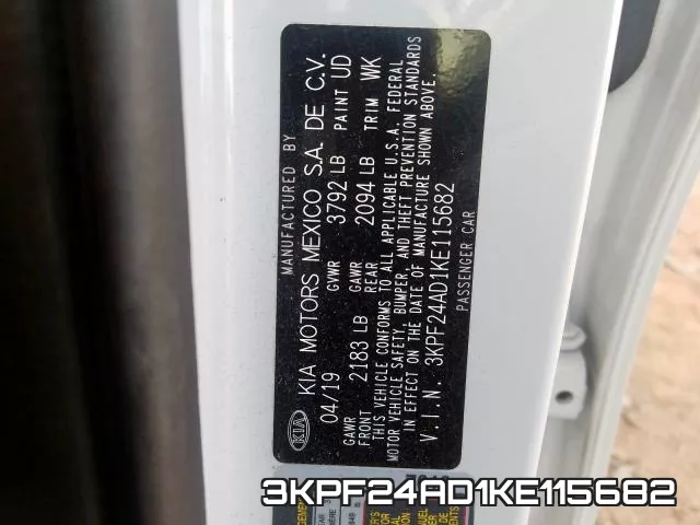 3KPF24AD1KE115682 фото 2