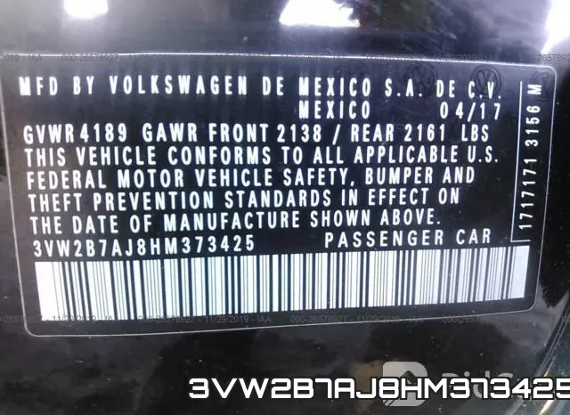 3VW2B7AJ8HM373425 фото 10