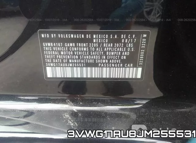 3VWG17AU8JM255531 фото 10