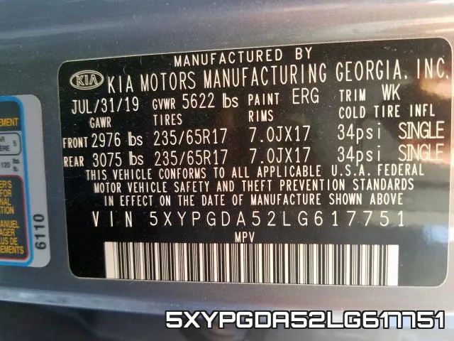 5XYPGDA52LG617751 фото 2