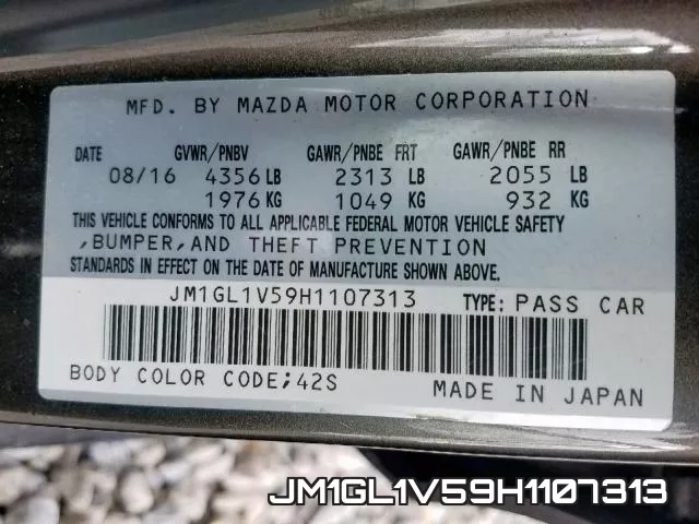 JM1GL1V59H1107313 фото 2