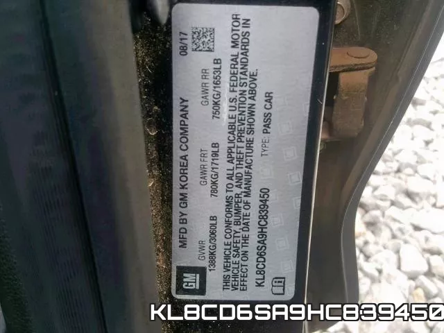 KL8CD6SA9HC839450 фото 2