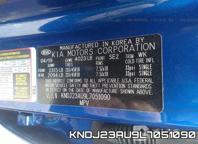 KNDJ23AU9L7051090 фото 10