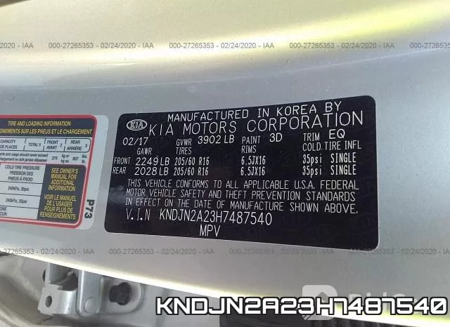 KNDJN2A23H7487540 фото 10